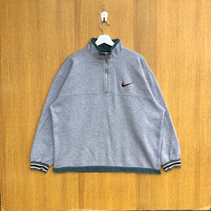 Vintage Nike Sweatshirt Embroidered Half Zipper Small Logo Crewneck Jumper Pullover Sweater