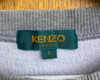Vintage Kenzo Golf Sweatshirt Embroidery Kenzo Golf Big Logo