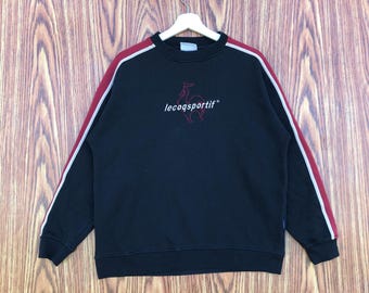 Vintage Le Coq Sportif Sportswear Sweatshirt Embroidered Pullover