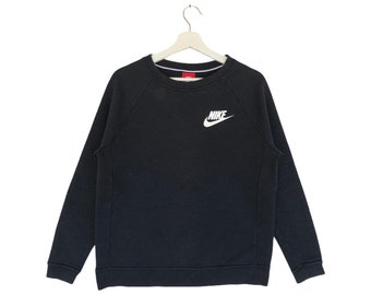 Seltener Nike Swoosh Sweatshirt Kleines Logo Rundhals Pullover Pullover