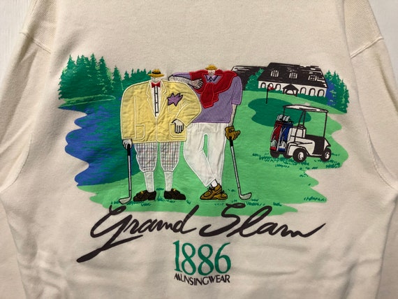 Vintage Grand Slam 1886 Munsingwear Cardigan Full Print Sweatshirt