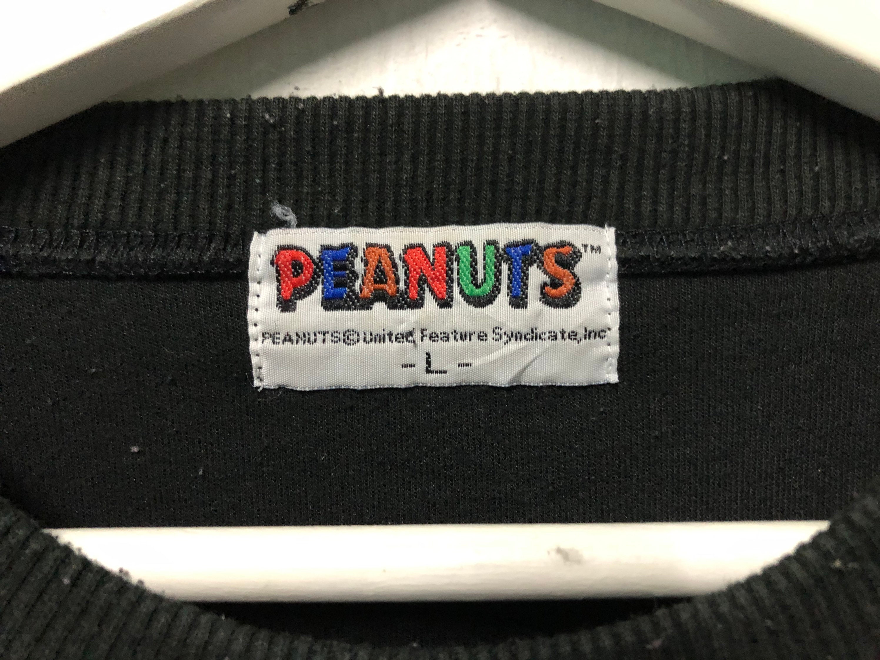 Sweat Vintage Snoopy & Woodstock Années 70 - Made In USA - Taille S Homme - État Occasion Très Bon - Zip 1/4, Manches Longues