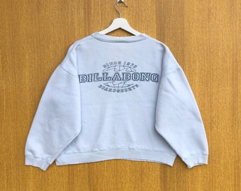 Vintage Billabong Surf Sweatshirt Big Logo Pullover Jumper Sweater Crewneck