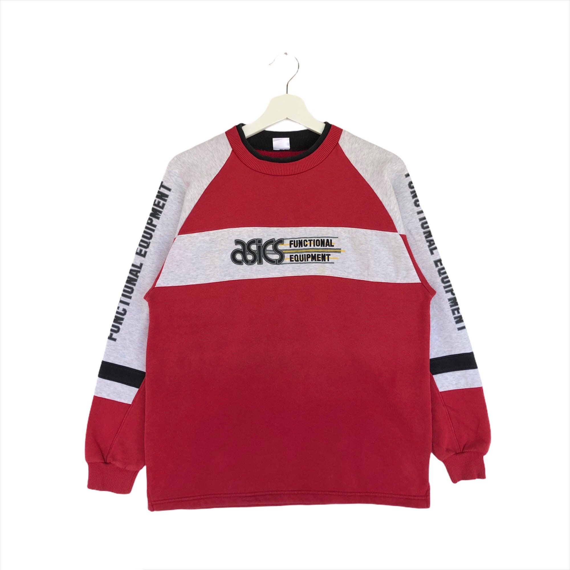 蓮*ル様 asics アシックス 90s Tシャツ USA製 レア vintag Vintage Rare Asics Long Sleeve Shirt Embroidery Asics