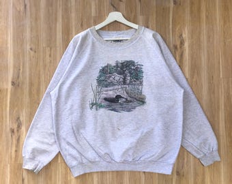 Vintage Northern Reflections Duck Natures Habitat Pullover Sweatshirt