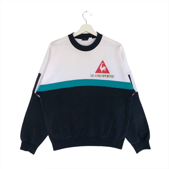 Vintage Rare Le Coq Sportif Sweatshirt Full Printe