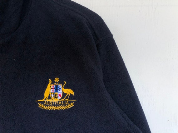Vintage Rare Australia Fleece Jacket Embroidery A… - image 5