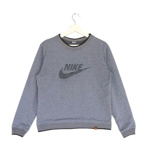 Vintage rare Nike Swoosh Sweatshirt All Over Print Swoosh Big Logo Crewneck Jumper Pullover Sportswear