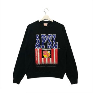 Vintage Rare American Professional Soccer League Full Print Jumper Pullover Sweater