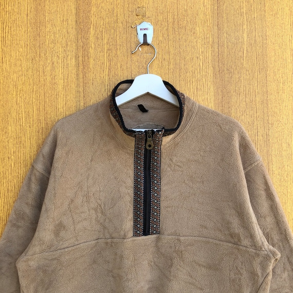 Vintage Woolrich Pullover Fleece Sweatshirt Half Zipper Woolrich