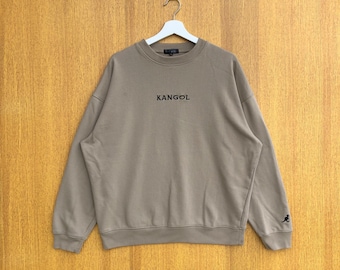 Vintage Kangol Center Sweatshirt Small Logo Spellout Crewneck Jumper Pullover Sweater