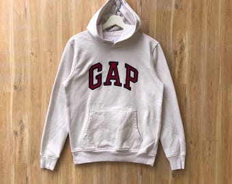 Vintage Y2K GAP Streetwear Hoodie Embroidered Spellout Pullover Sweatshirt