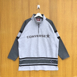 Vintage Converse All Star Sweatshirt Chuck Taylor Big Logo Spellout Crewneck Jumper Pullover Sweater