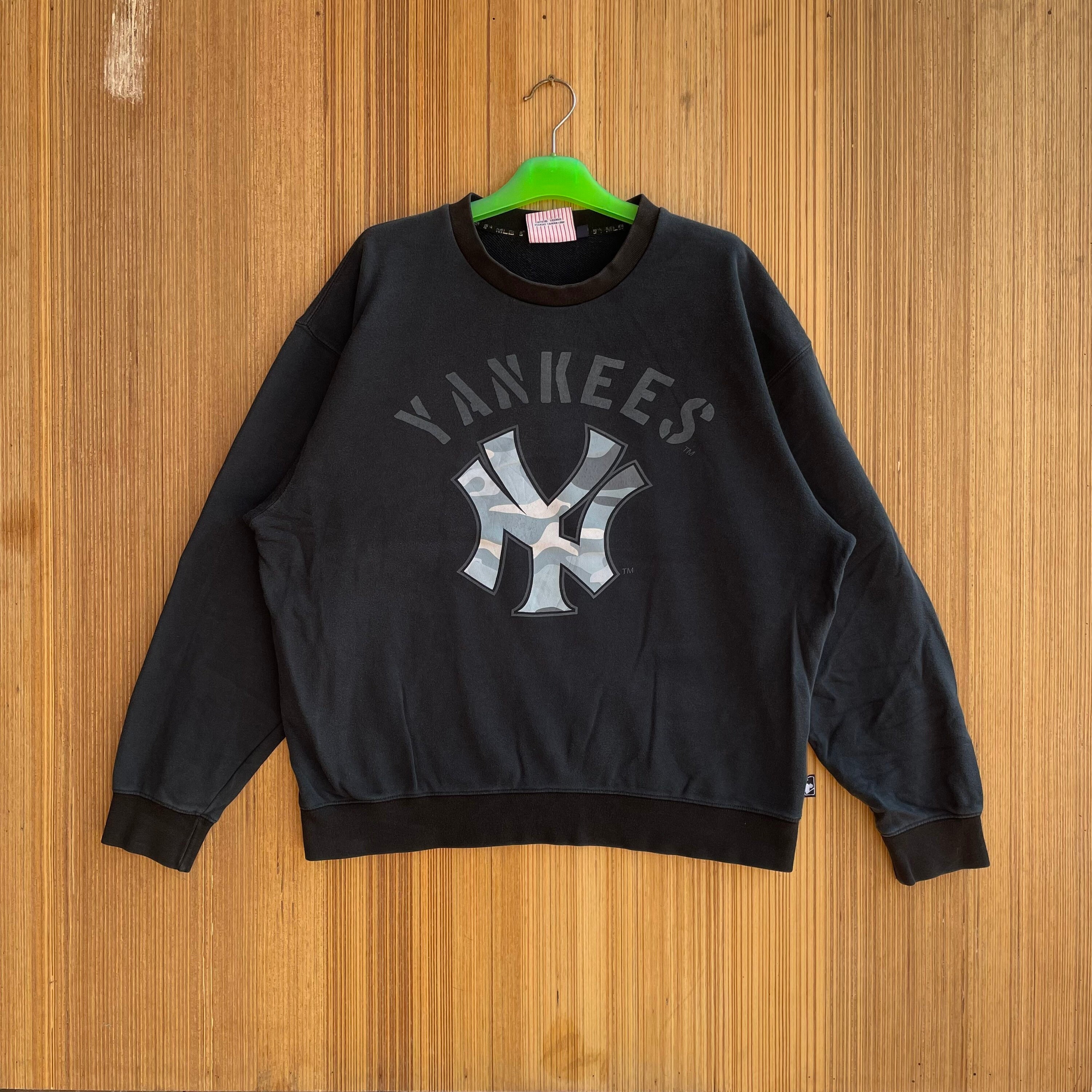 Vintage Yankees Sweatshirt All Over Print Big Logo Team 