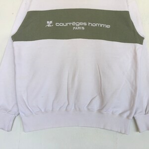 Vintage Courreges Homme Paris Sweatshirt Embroidery Courreges Homme Paris Crewneck Jumper Pullover image 4