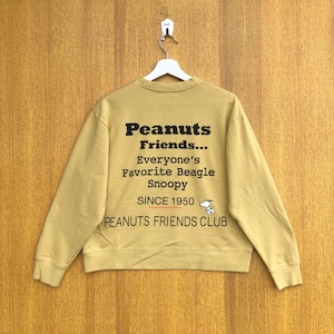 The Peanuts Sweatshirt Small Logo Snoopy Woodstock Cartoon Characters Crewneck Jumper Pullover Sweater