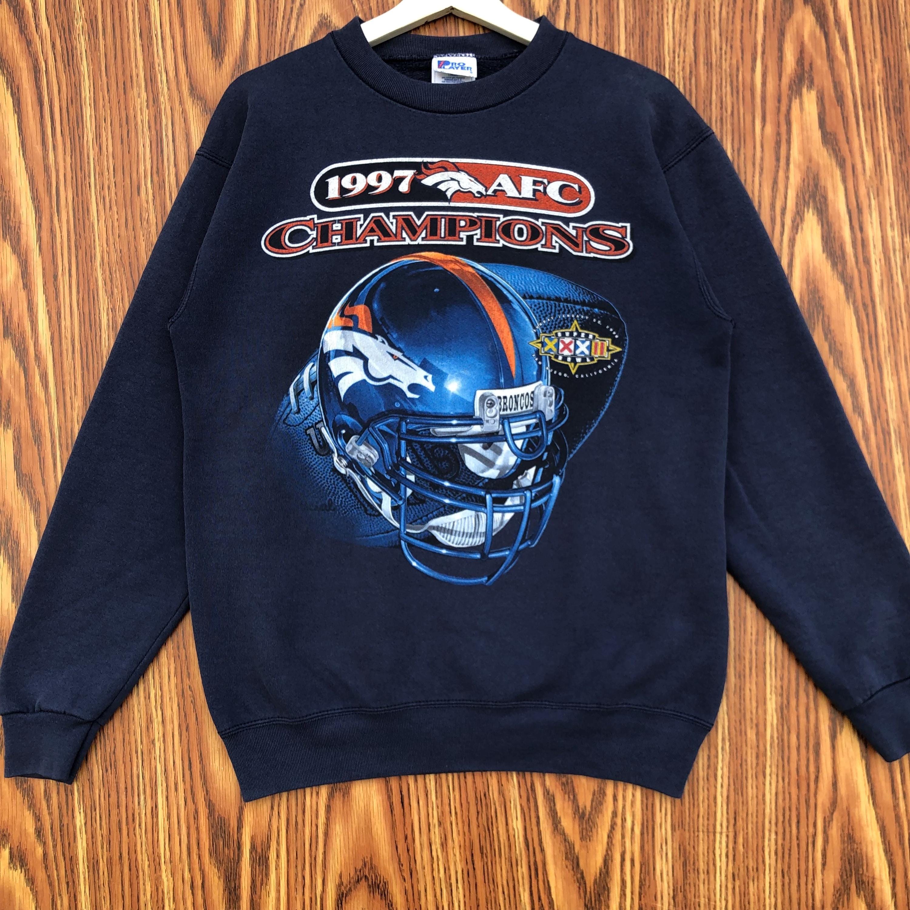 激レア❗️ 限定品　ブロンコス　アメリカンフットボール　応援グッズ ヴィンテージ デンバー・ブロンコス チーム 1997 AFCチャンピオン