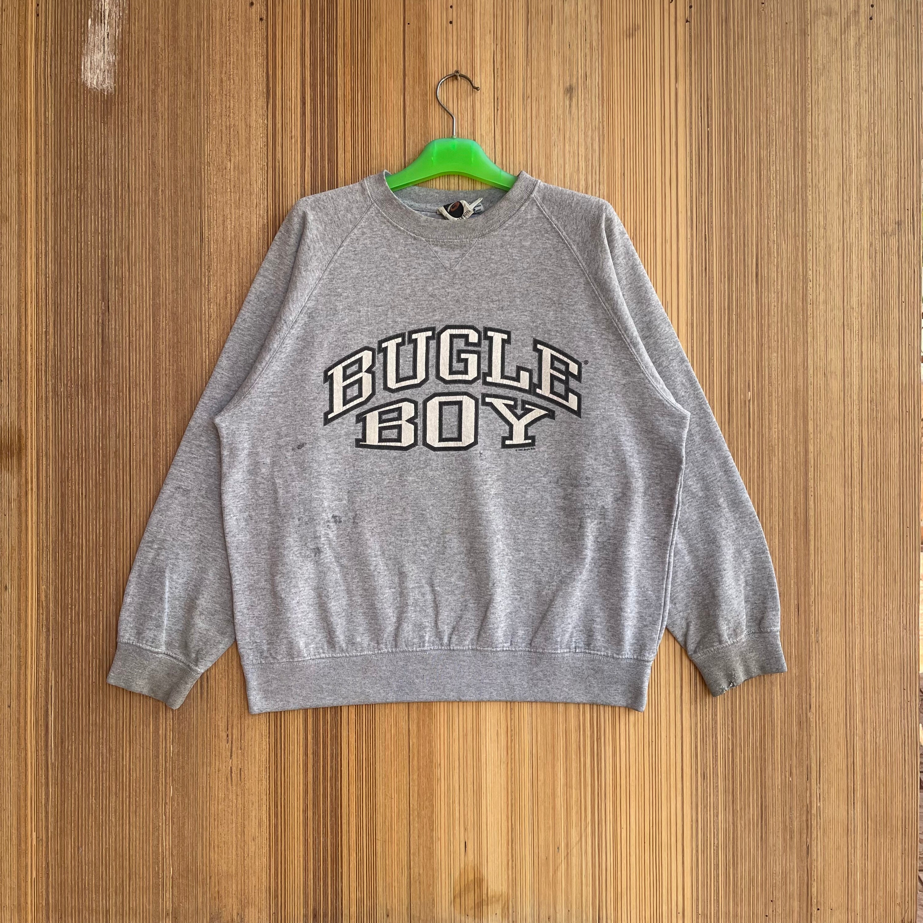 Vintage Bugle Boy Sweatshirt Spellout Crewneck Jumper Pullover Sweater Etsy