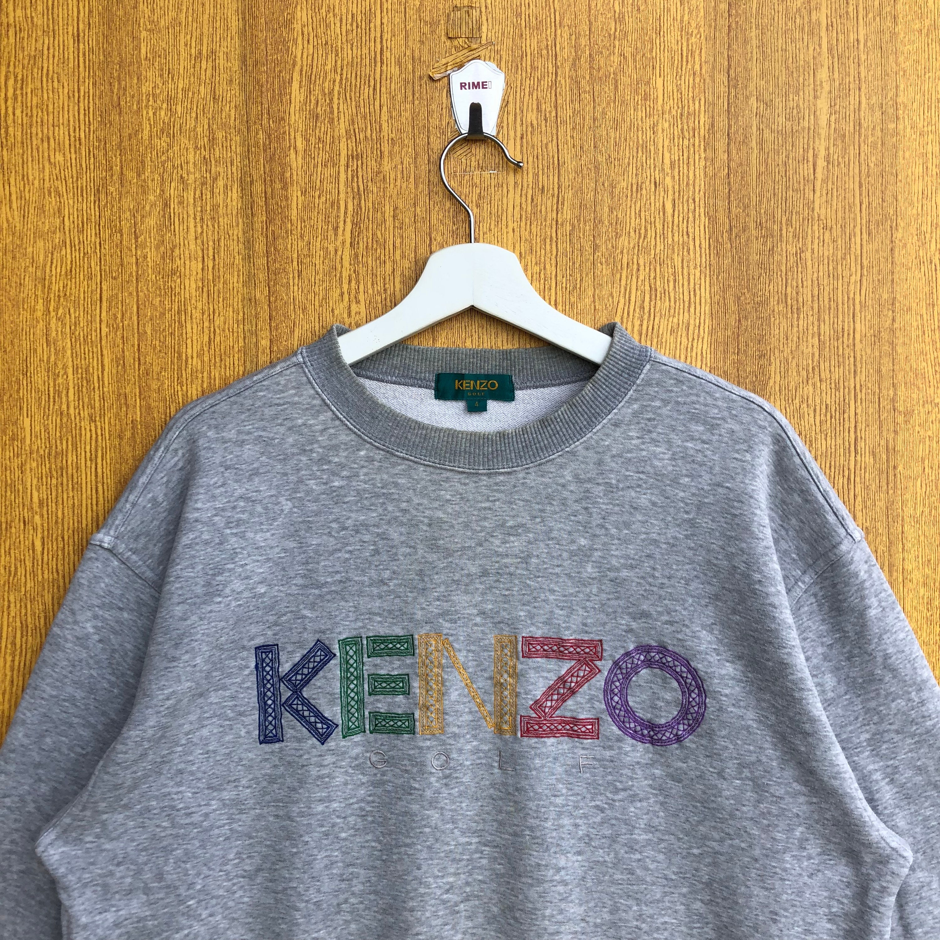 Vintage Kenzo Golf Sweatshirt Embroidery Kenzo Golf Big Logo