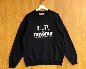 Vintage RENOMA Paris Crewneck Sweatshirt Medium 1990s Renoma up 