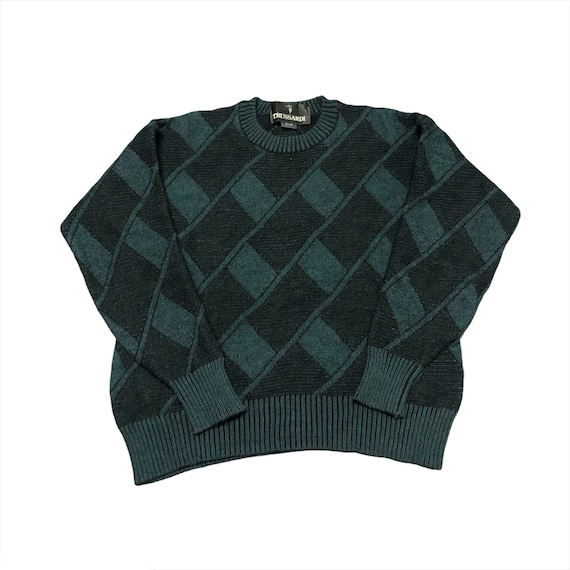 Trussardi, Vintage Rare Trussardi Knitwear Cardigan Sweater