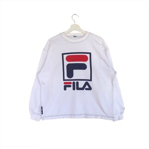 Vintage Fila Sweatshirt Fila Big Logo Crewneck Jumper Pullover