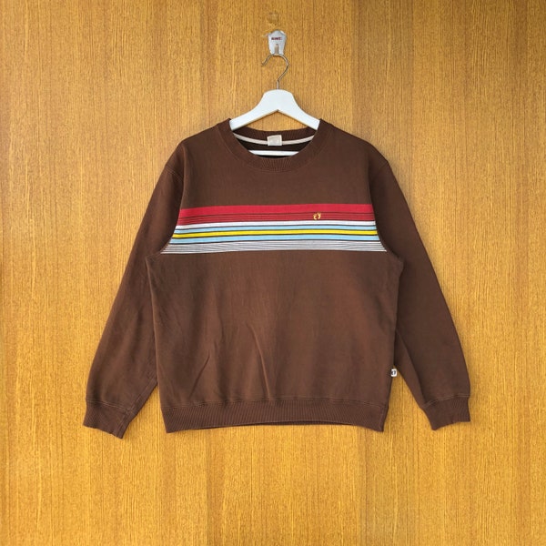 Rare Hang Ten Sweatshirt Brown Color Small Logo Crewneck Jumper Pullover