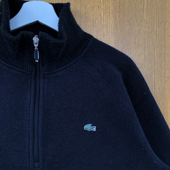 Vintage Lacoste Sweatshirt Half Zipper Small Logo… - image 3