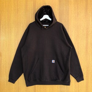Vintage Carhartt Hoodie Sweatshirt Embroidery Small Logo Jumper Pullover Sweater