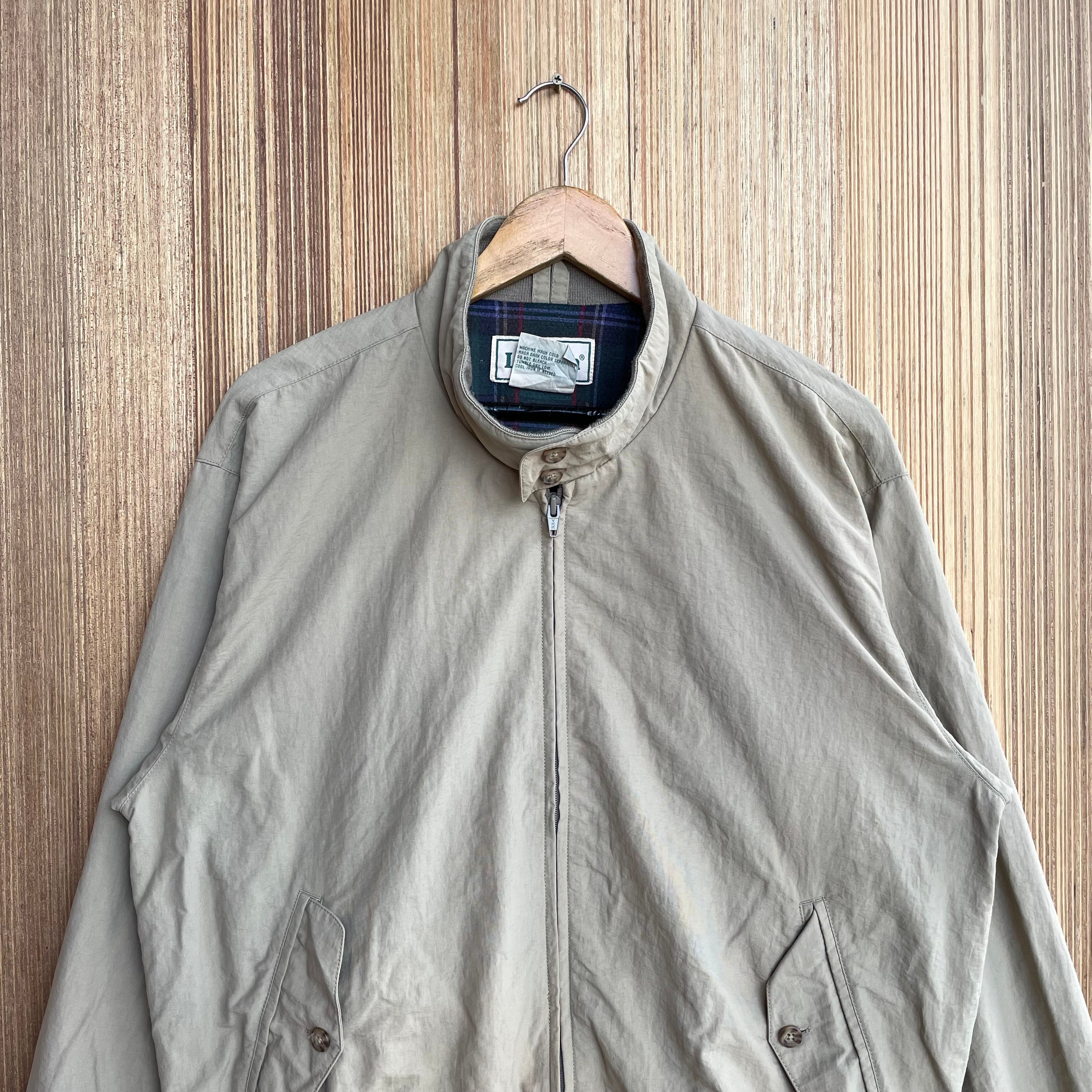 Vintage LL Bean Harrington Jacket Full Zipper Sweater Jumper