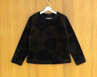 Vintage Y’s For Living Yohji Yamamoto Fleece Sweater Floral Sweatshirt Crewneck Pullover Crewneck Jumper