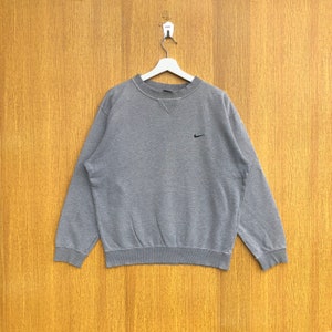 Vintage Nike Swoosh Sweatshirt Small Logo Crewneck Jumper Pullover Sweater
