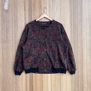 Vintage Mar Poesie Art Floral Sweater Crewneck Jumper Pullover