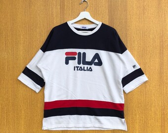 Vintage Fila Sweatshirt Big Logo Spellout Sweatshirt Jumper Pullover Sweater