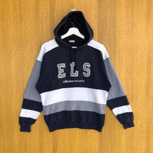 Vintage Ellesse Sportswear Hoodie Sweatshirt Embroidery Spellout Jumper Pullover Sweater