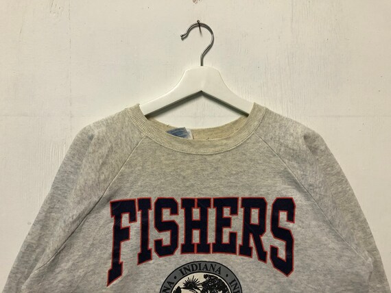 Vintage Fishers Indiana Crewneck Sweatshirt Jumper Pullover View 3