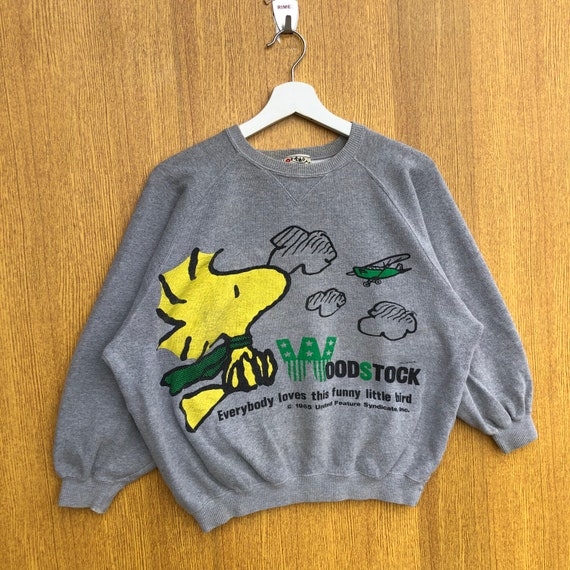 Vintage Peanuts Woodstock Crop Top Sweatshirt Sno… - image 6