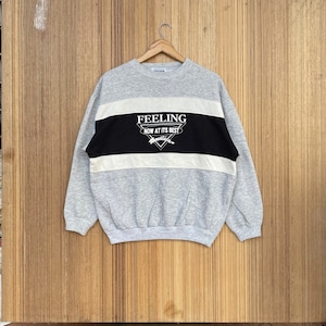 Vintage Gyrostream For Men Sweatshirt Spellout Crewneck Jumper Pullover Sweater