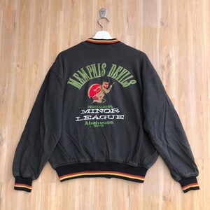 Vintage Abahouse Button Up Jacket Reversible Embroidered Spellout