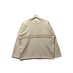 Vintage 90s LEGERE by MCM Sweatshirt embroidery Small Logo