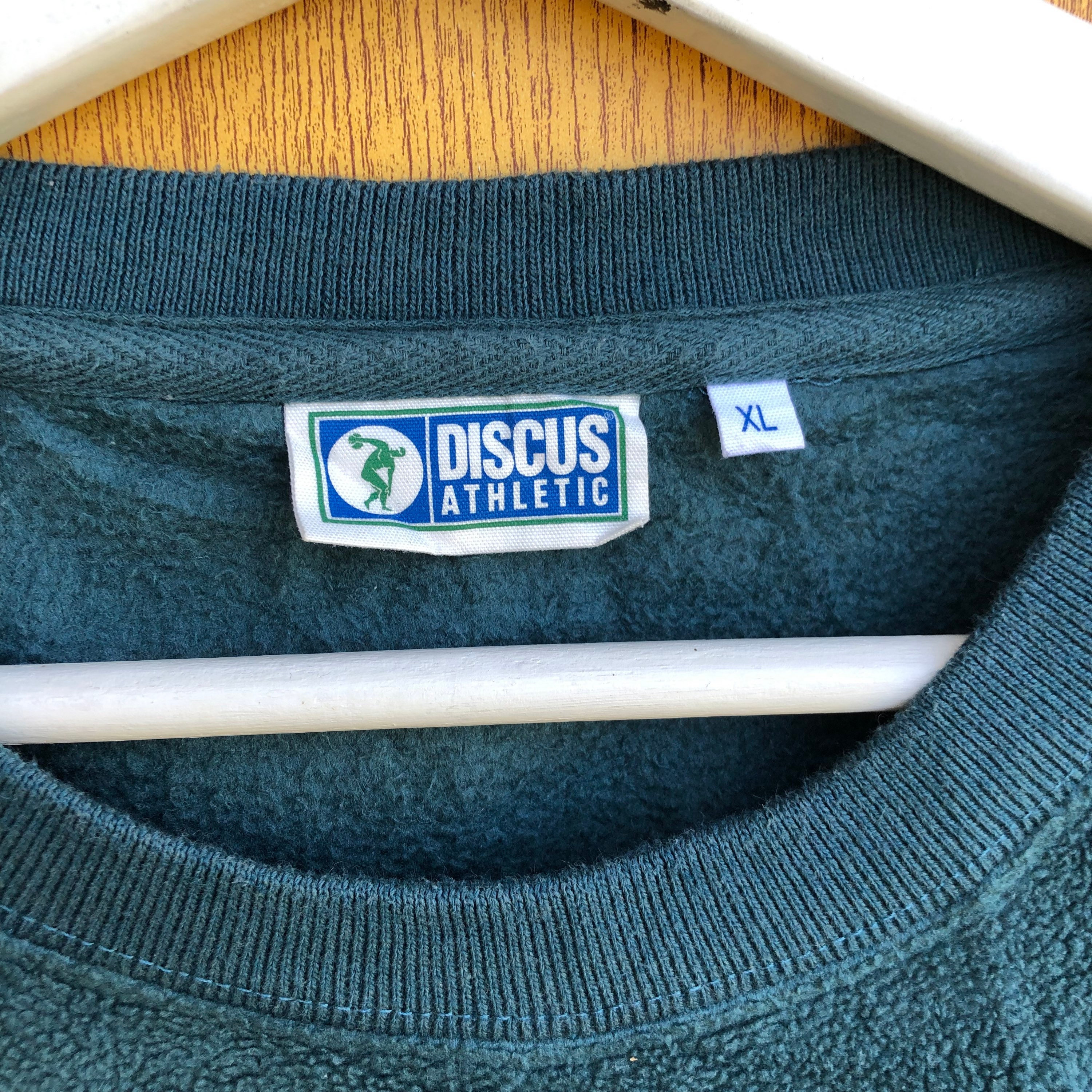 Vintage Discus Athletic Fleece Sweatshirt Small Logo