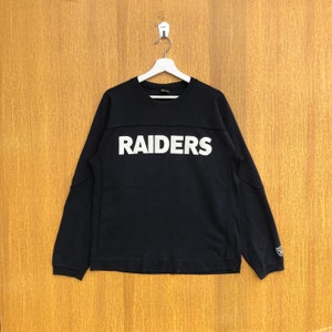 Vintage Oakland Raiders NFL Team Sweatshirt American Football Spellout Crewneck Jumper Pullover Sweater