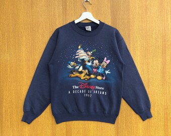 Sudadera vintage de Disney con cuello redondo y estampado de Disney Store