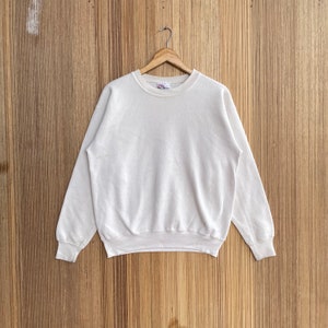 vintage Hanes uni sweat-shirt Spellout pull à col rond pull-over