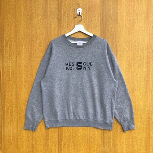 Vintage Rescue Beach Sweatshirt Crewneck Jumper Pullover Sweater