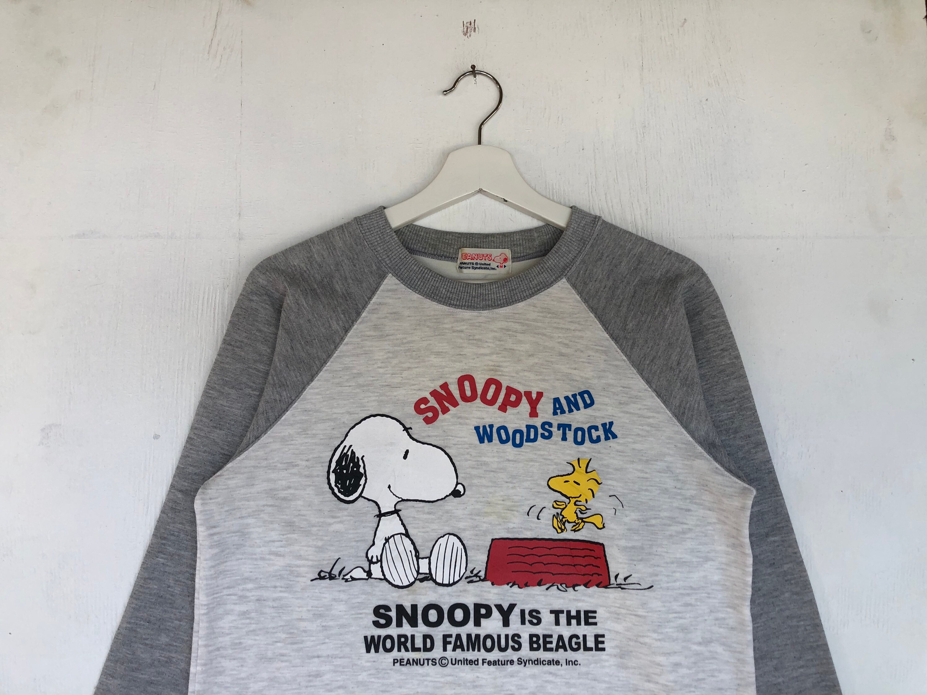 Vintage Rare Peanuts Sweatshirt Snoopy And Woodstock Jumper | Etsy