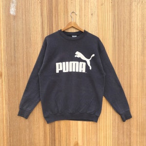 Vintage Puma Sweatshirts All Over Print Spellout Big Logo Crewneck Jumper Pullover Sweater
