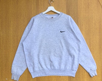 Vintage Nike Sportswear Sweatshirt Embroidered Small Logo Jumper Pullover