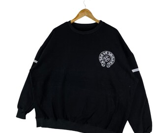 【PRY】Cross-Seam Pullover Shirt【BLACK】 Rare Cross Design Sweatshirt Black Color Crewneck Jumper