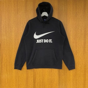 Vintage Nike Hoodie Big Logo Sweatshirt Pullover Jumper Sweater